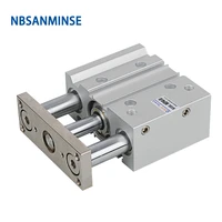 mgpl bore 63 compressed air cylinder miniature guide rod double acting smc type iso pneumatic compact cylinder nbsanminse