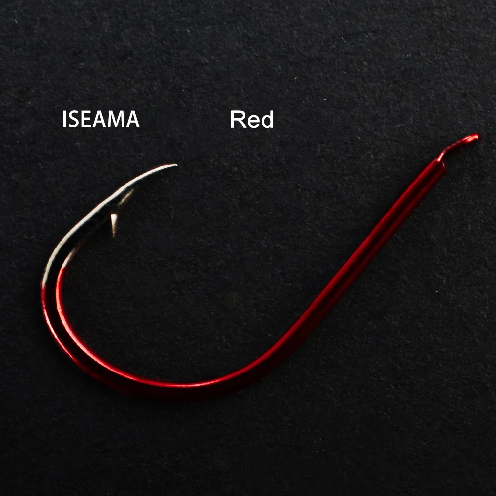 FISH KING 30 50 шт. Высокоуглеродистая сталь ISEAMA люминесцентный рыболовный крючок 4 13 #