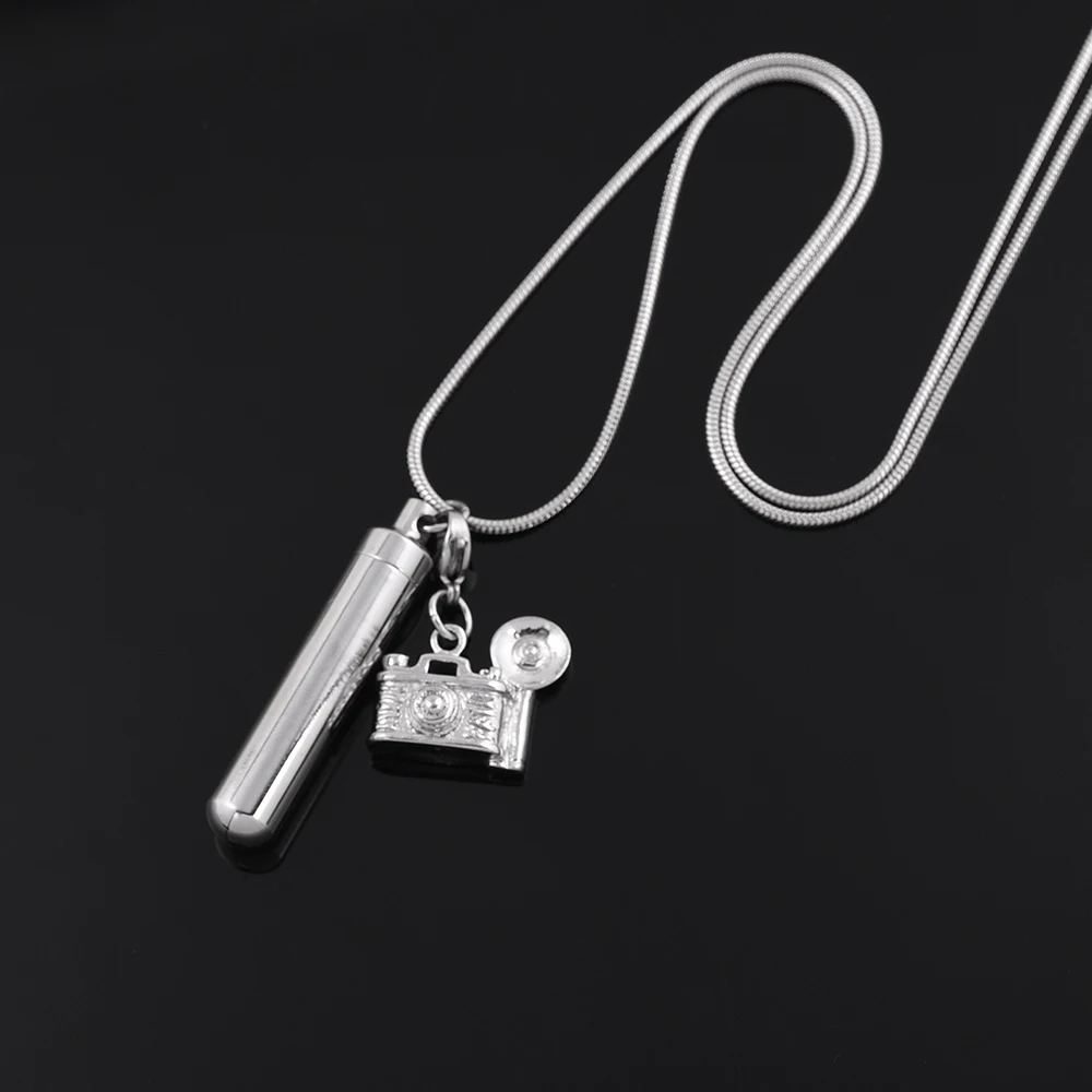 DIY винтажные подвески для камеры и флакон духов женское ожерелье с подвеской