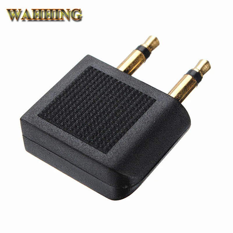 5 шт. двойной 3.5 мм Джек Женский аудио адаптер самолет наушники Авиакомпании