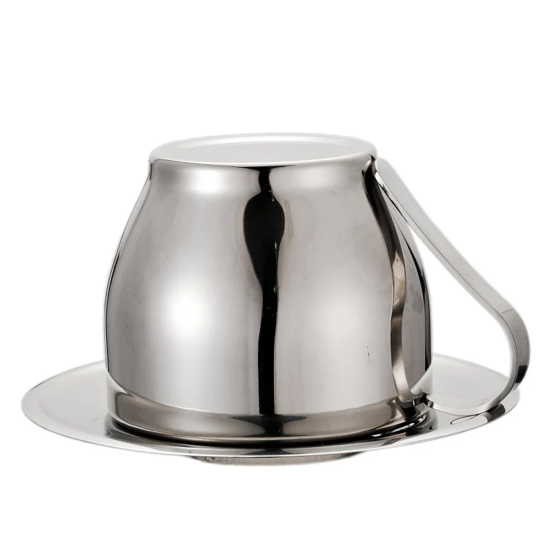 TISION 250 мл двухслойные кофейные чашки и кружки из нержавеющей стали чашка эспрессо