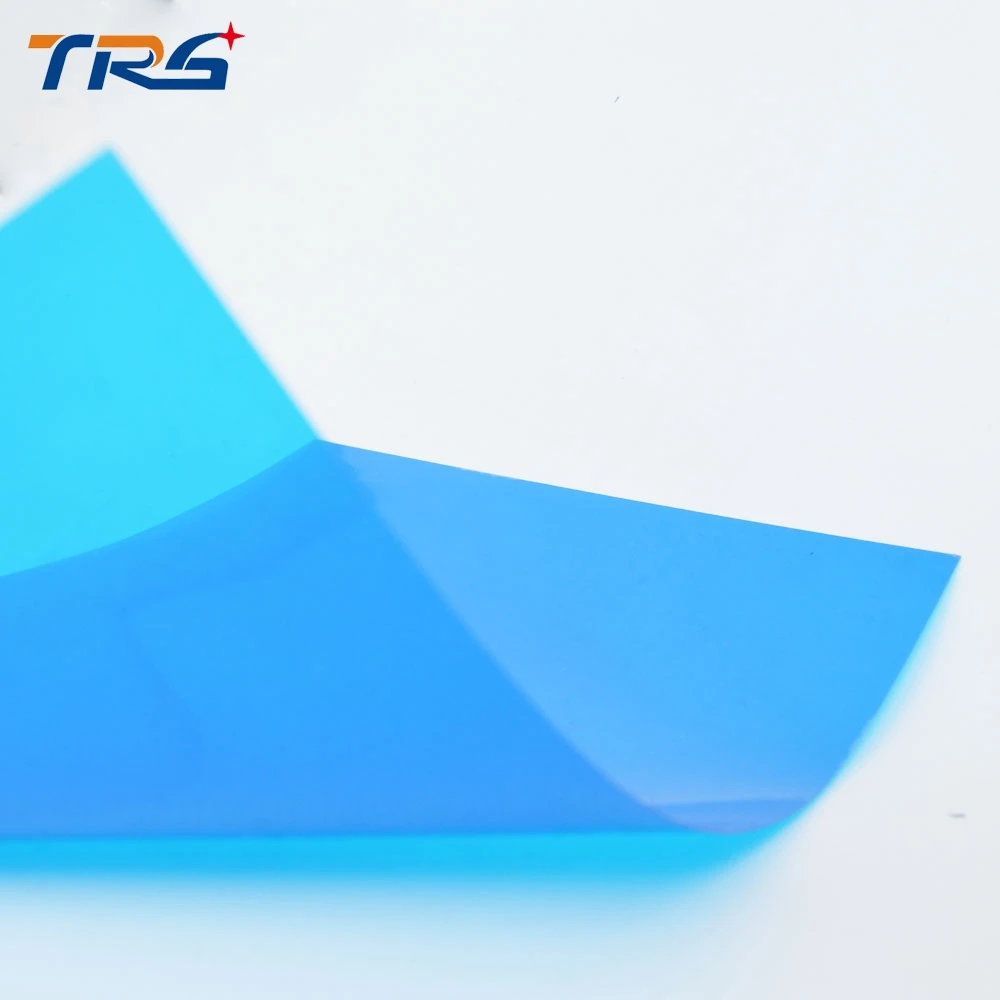 

Model Making Material 0.3mm 20x30cm size Blue clolOr PVC Sheet transparent PVC sheet for Sand Table Model layout