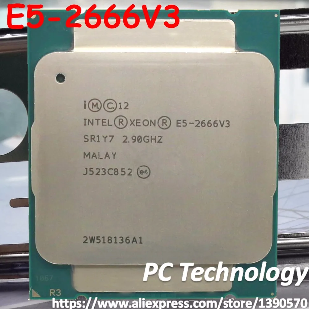 Оригинальный процессор Intel Xeon V3 2 90 ГГц 25 м 10 ядер 22 нм E5 2666V3 135 Вт 2666 2666V3|intel xeon|xeon