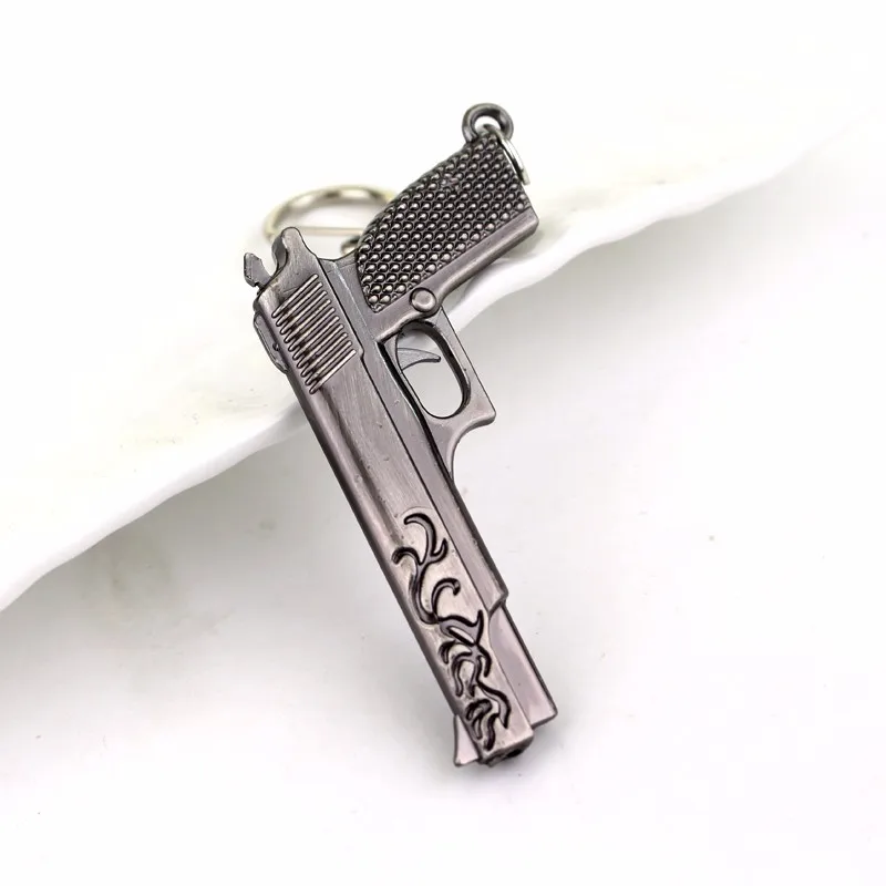 Новинка оптом и в розницу CF Gun Мини Моделирование Модель Подвеска металлический брелок оружие Модель chaveiro Шарм llaveros Sourvenir подарки