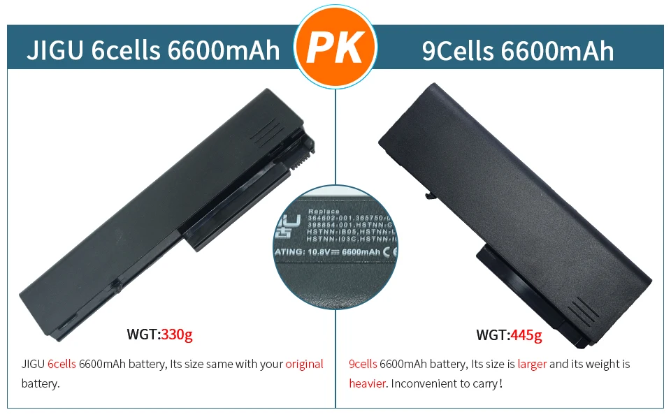 Jigu батарея для ноутбука для hp COMPAQ NC NX 6110 6220 6320 6325 HSTNN-UB28 HSTNN-C31C HSTNN-I12C HSTNN-I27C HSTNN-I36C PB994ET