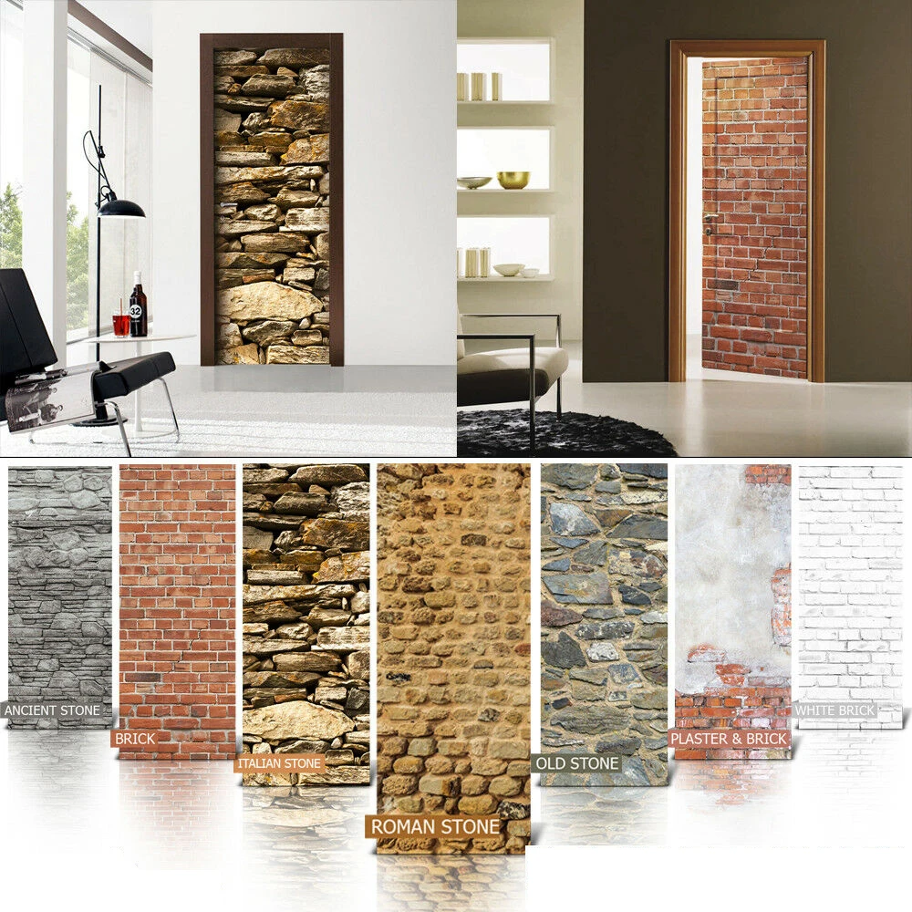 3D наклейка на дверь Настенная Наклейка Настенные обои плакат самоклеящаяся