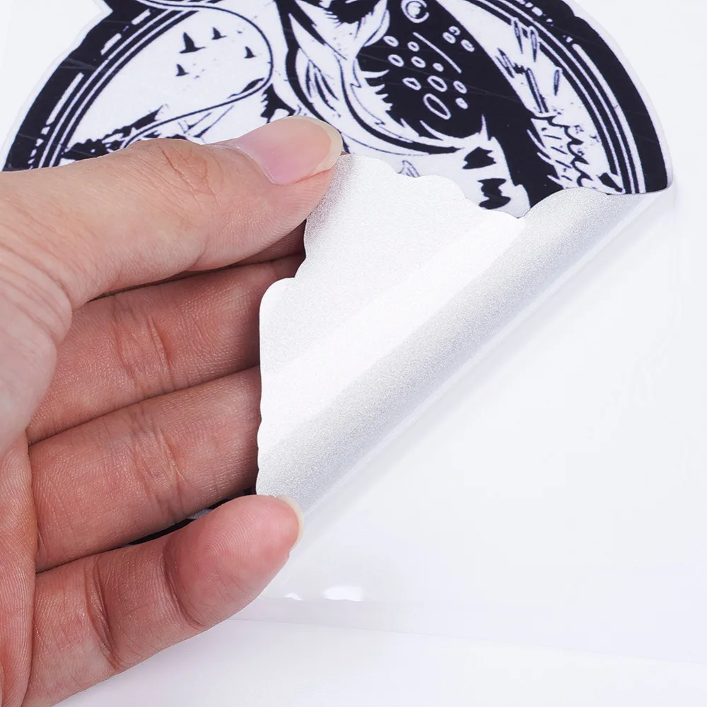 PVC Car Sticker Black Color Fishing Pattern Decoration Sign Films For Auto Body | Автомобили и мотоциклы
