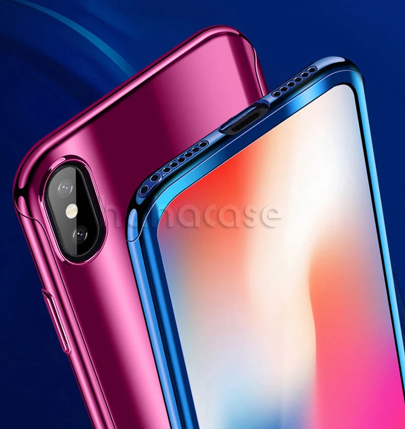 10 шт. зеркальный чехол из закаленного стекла для iPhone 11 Pro Max XS XR X 8 7 6 6S Plus|Бамперы| |