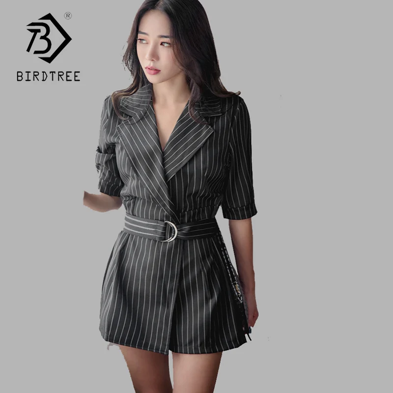 2018 Лето Новое поступление женский полосатый пляжный костюм модный свободный