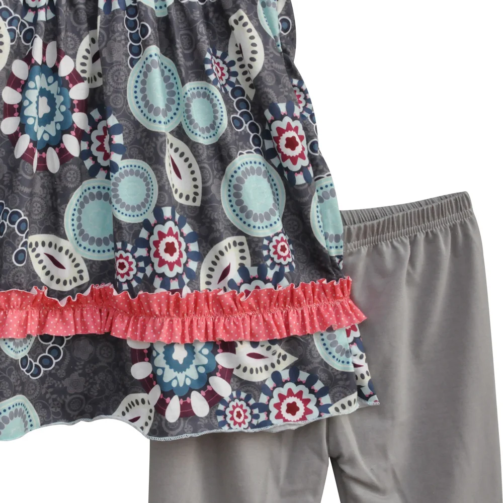 Зимний костюм для маленьких детей Комплекты одежды девочек детское серое платье