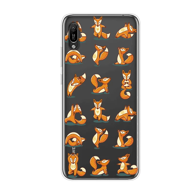 Case For Huawei Y6 Pro 2019 6.09 Inch Transparent Printing Drawing Silicone Phone Cover |