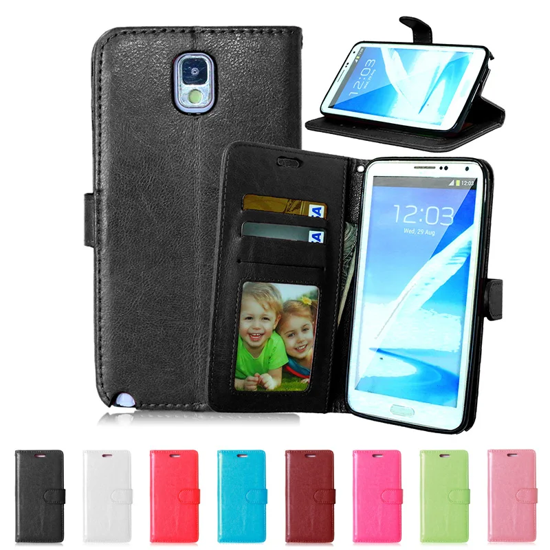 Роскошный чехол-Кошелек из искусственной кожи для Samsung Galaxy Note 3 N900 N9005 N9000 Note3