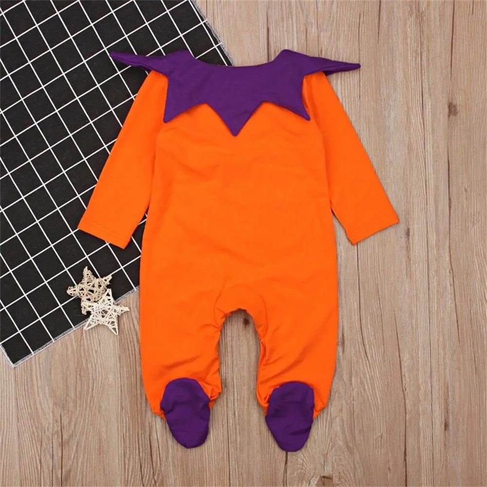 Halloween Kids Baby Girl Boys Foot Bodysuit Grimace Autumn Winter Cute Jumpsuit Children Outfits Clothes | Детская одежда и обувь
