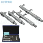 4 шт. внутренний набор микрометров 5-30 мм25-50 мм50-75 мм75-100 мм 0,01 мм метрический твердосплавный храповик винтовой манометр Микрометры измерительные инструменты