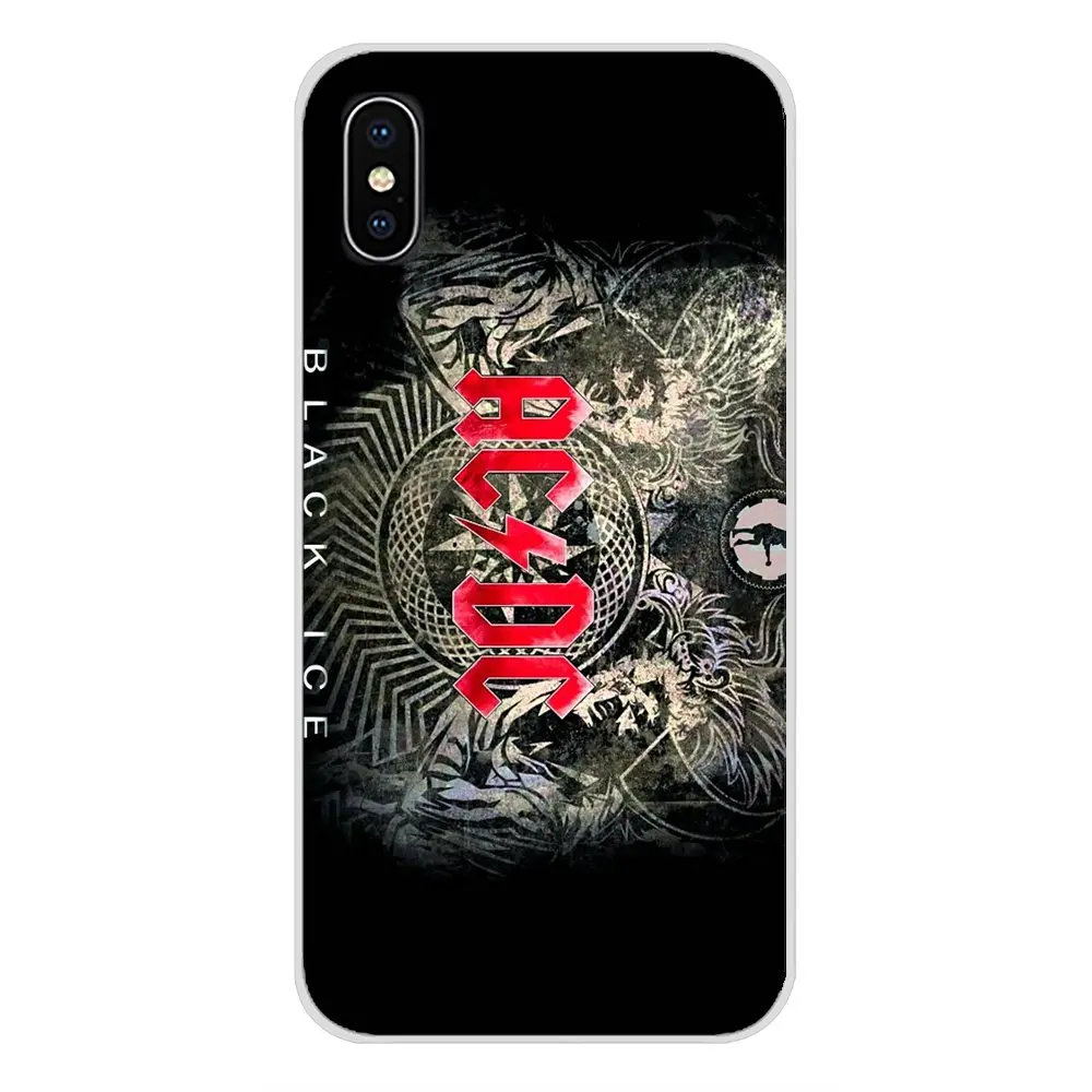 Для Apple iPhone X XR XS MAX 4 4S 5 5S 5C SE 6 6S 7 8 Plus ipod touch ac dc плакат ACDC тяжелый металлический чехол