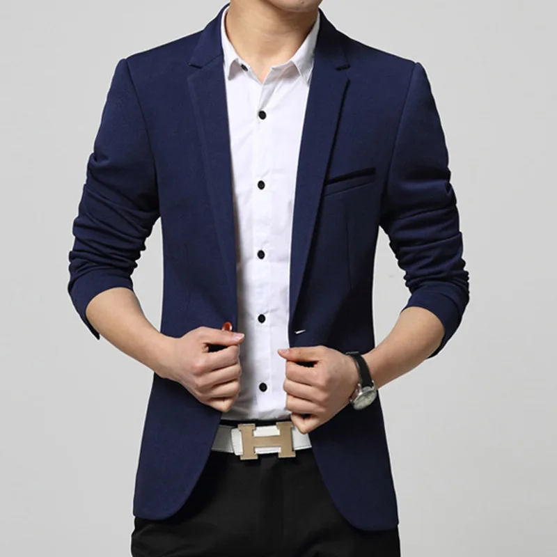 Мужской однотонный пиджак повседневный жакет модель tidedo506 осень|suit jacket|suit jacket