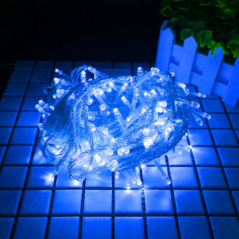 10 м 20 Светодиодная сказочная гирлянда для праздника 100Led 200Led Рождественская елка