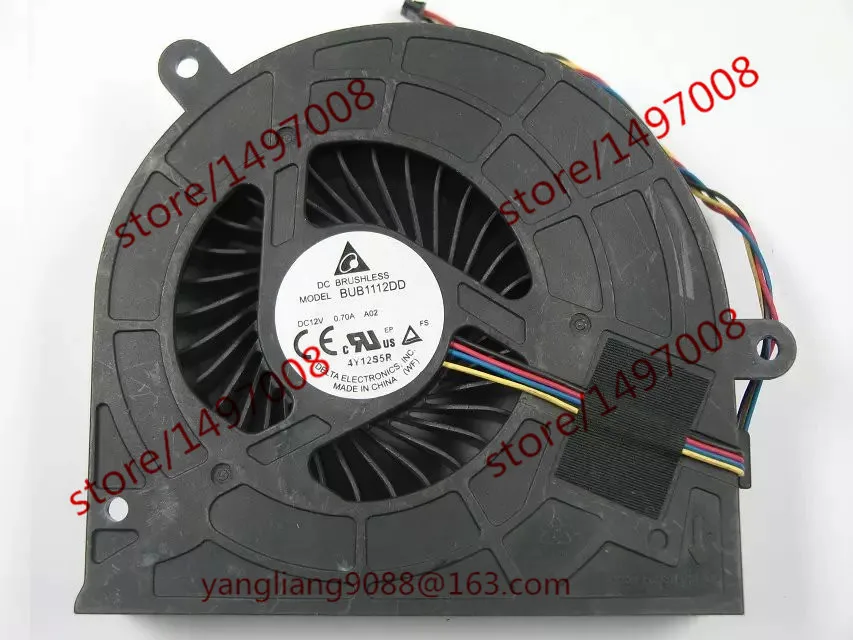 4-проводной охлаждающий вентилятор для сервера Delta Electronics BUB1112DD, 12 В постоянного тока, 0,70 А