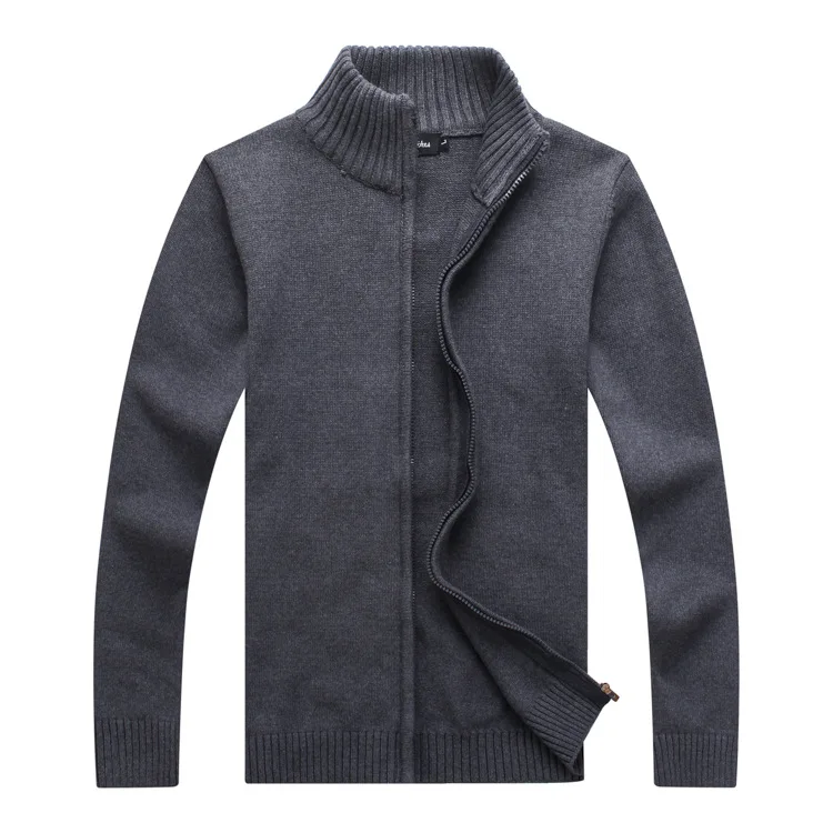 Прямая поставка с фабрики осенний мужской кардиган свитер на молнии воротником