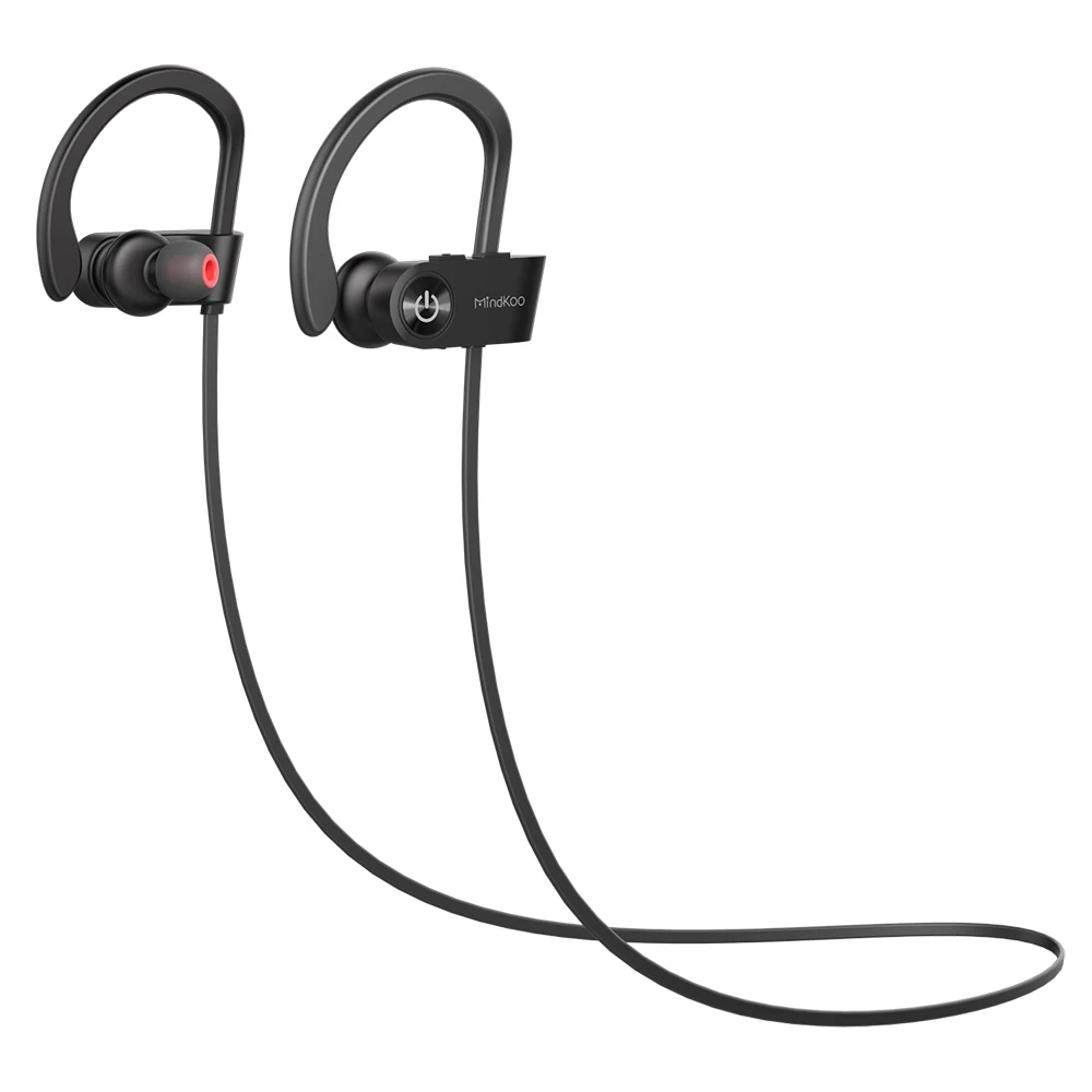 Mindkoo Bluetooth наушники стерео телефон Спорта Гарнитуры Ушные крючки Беспроводной