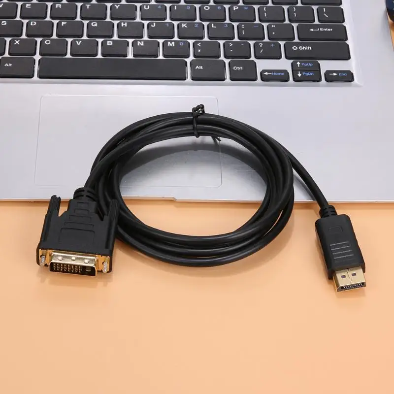 Кабель переходник 1 8 м с интерфейсом Thunderbolt DP штырь поддержкой 1080P Full HD DisplayPort в DVI