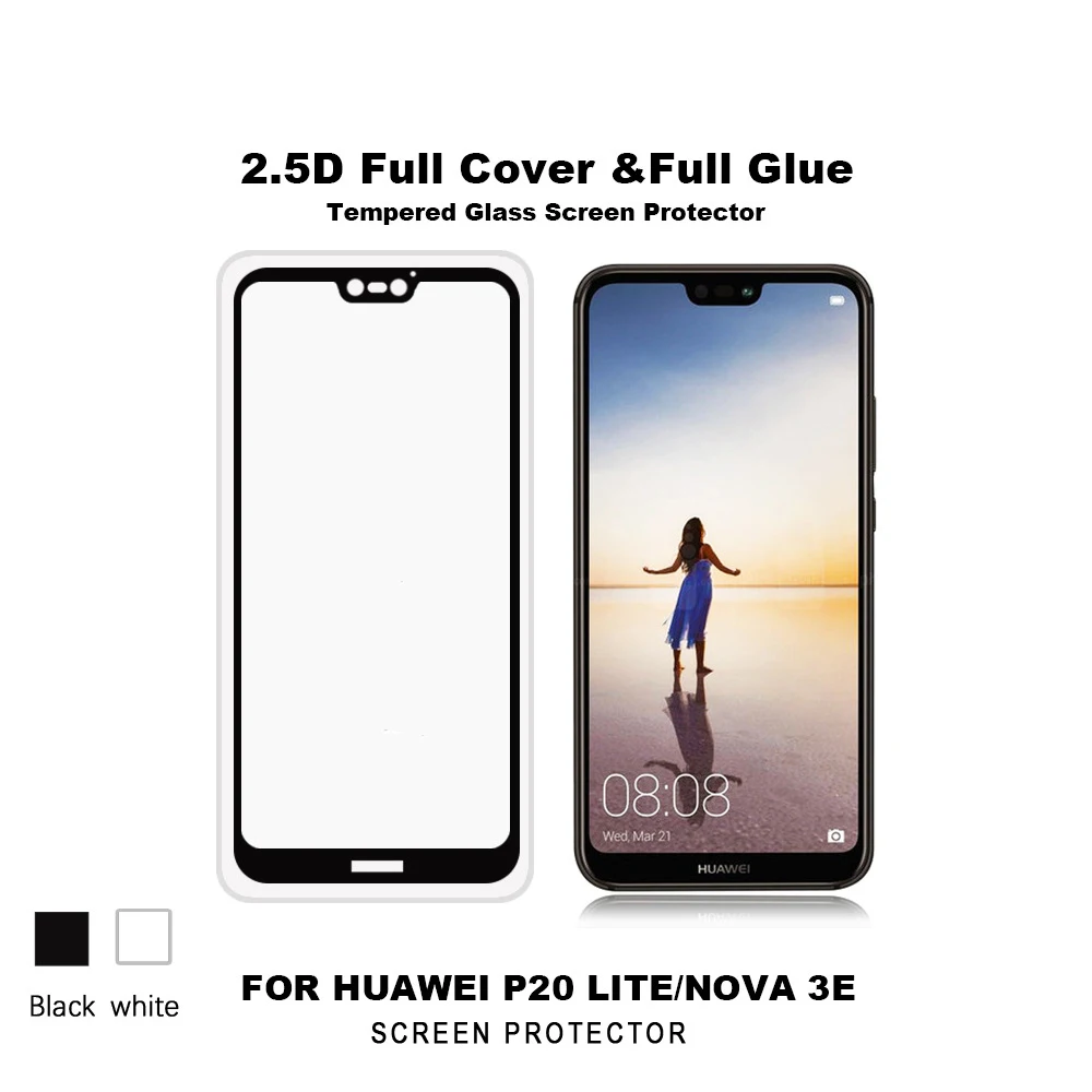 CHEERYMOON полное покрытие клей для Huawei p20 Lite спереди защитная пленка на экран