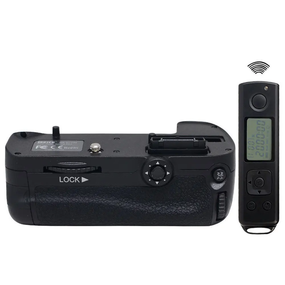 Meike MK-DR7100 2.4Ghz Wireless Remote Control Multi-Power Vertical Battery Grip Shutter for Nikon D7100 D7200 EN-EL15 as MB-D15 |