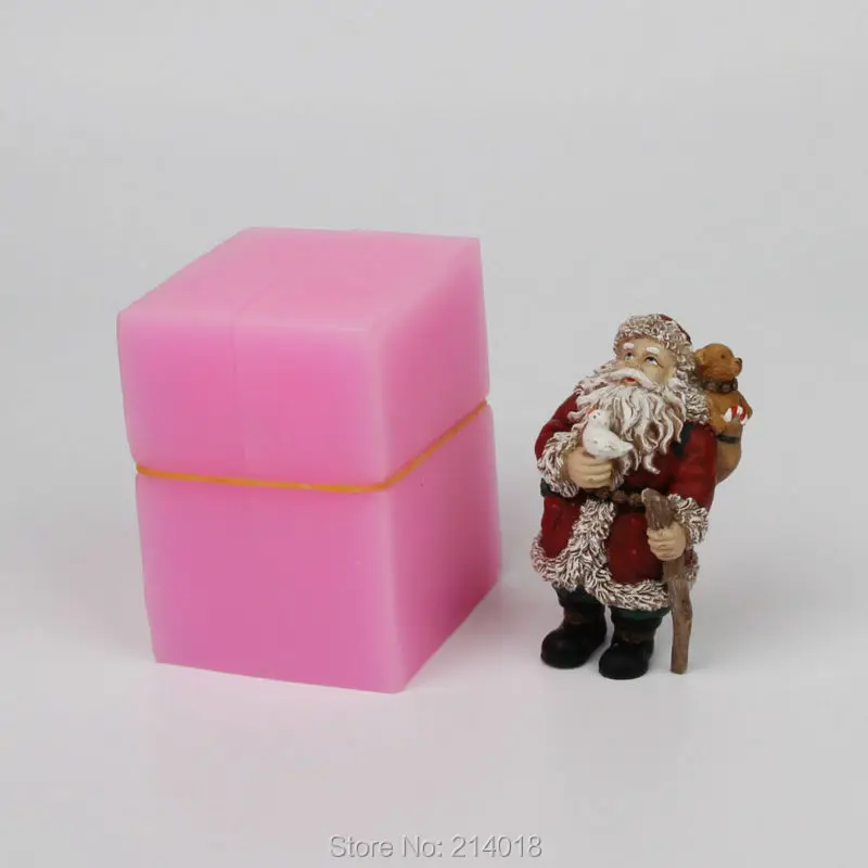 Новый год 3D мир голубь Рождество 001|silicone mould|candle moldsoap silicone |