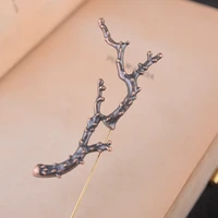 1pc fashion alloy tree lapel pin broche brooches unisex korea mens suits shirt suit collar buckle needle button collar clip