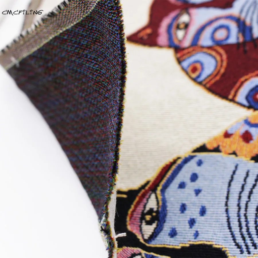 2 шт./лот ткань из полиэстера и хлопка с рисунком милого счастливого кота Ткань