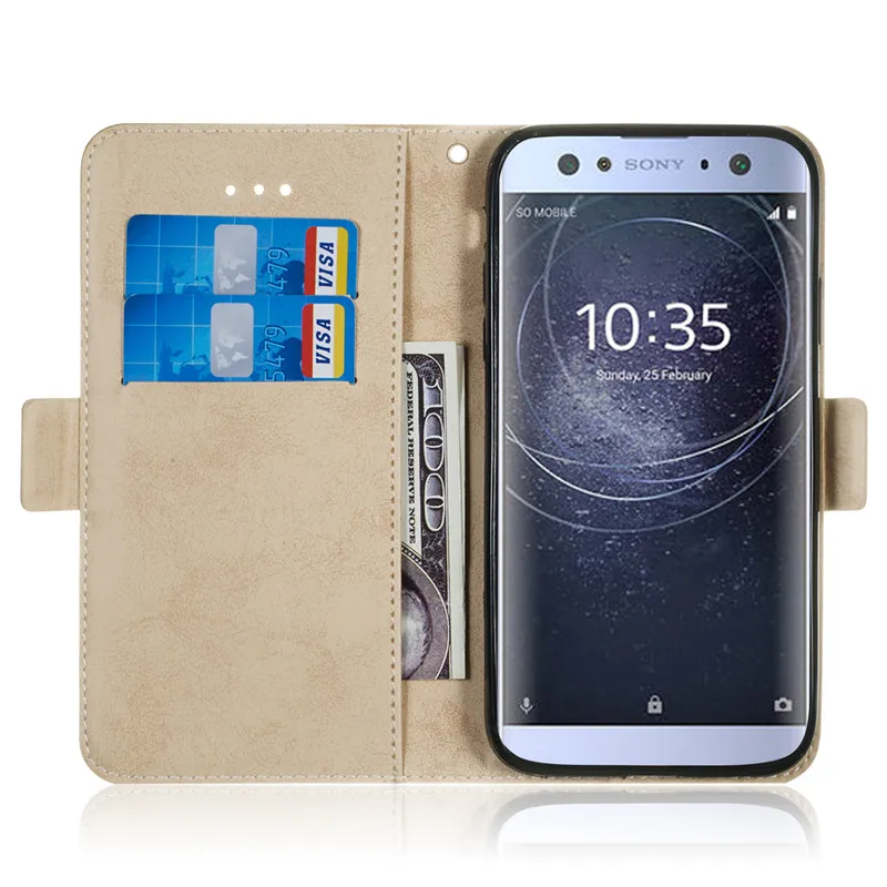 Для Sony Xperia XA2 Ultra Case Cover 6 0 &quotОбложка на заднюю панель из искусственной кожи чехол