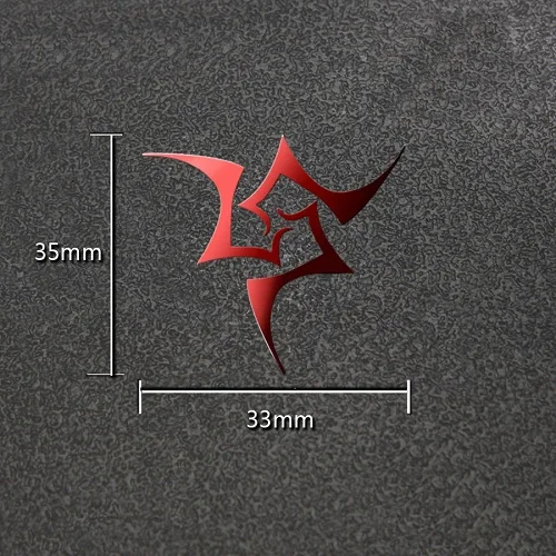 1pc Fate Zero Fate Stay Night Аниме 3D металлическая наклейка s Роскошный телефон ноутбук наклейка на холодильник автомобиль наклейка DIY игрушка наклейка s подарок - Цвет: 1pc