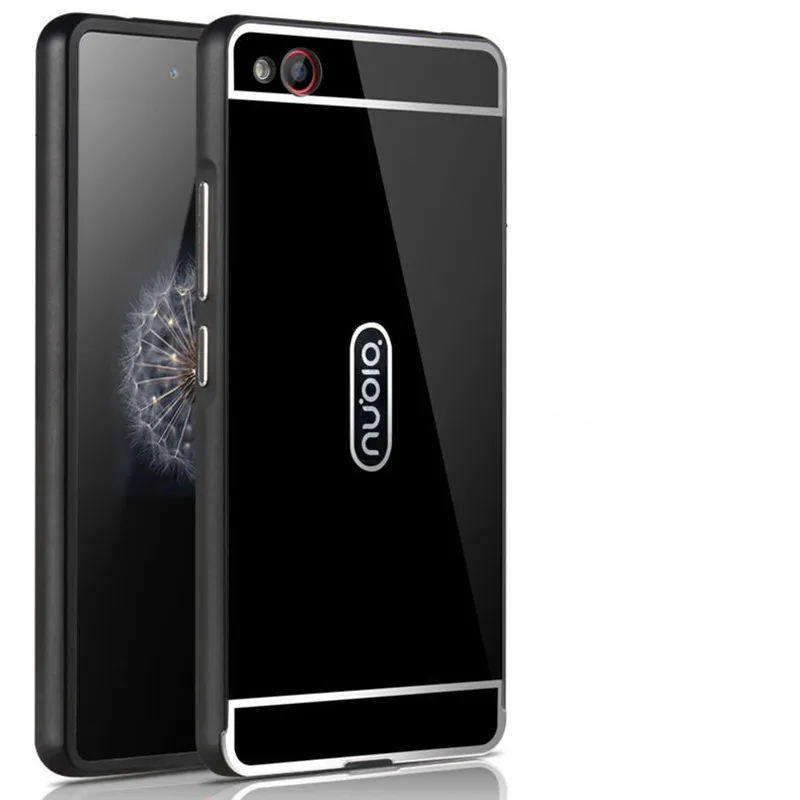 Slim Bumper Case Metal Aluminum Frame PC Back Cover Full Protective Cases for ZTE Nubia Z9 mini |