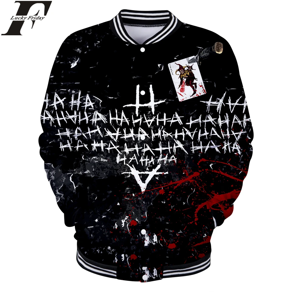

Joker 3D Baseball Jacket Hero Anime Man/Women Regular Spring Baseball Jacket Fashion Collage Clothes Plus Size 4XL