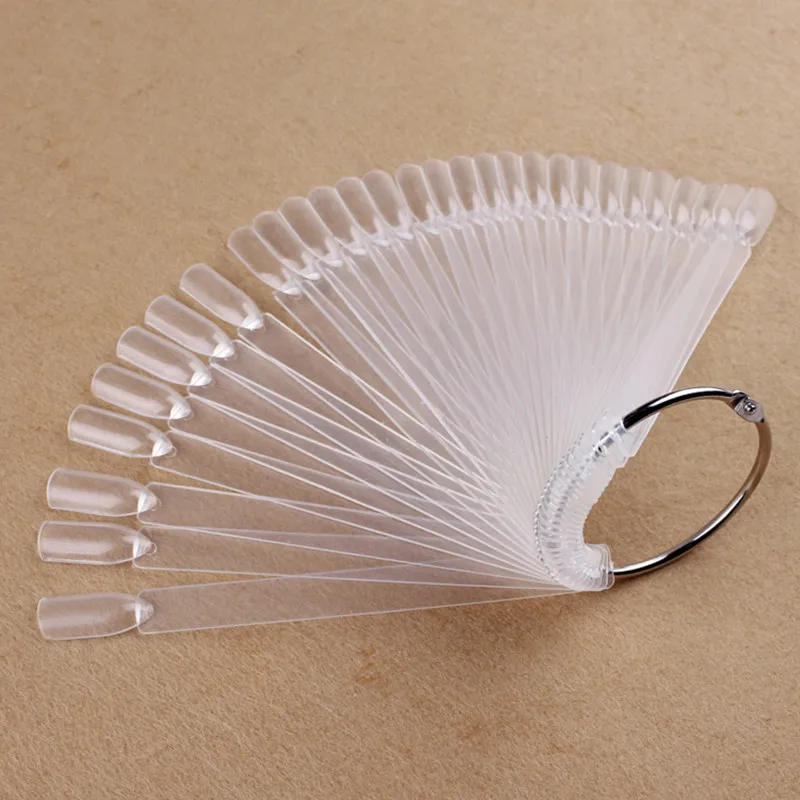 Новинка 100 Типсы про натуральный лак для ногтей палка дизайна лака складной веер