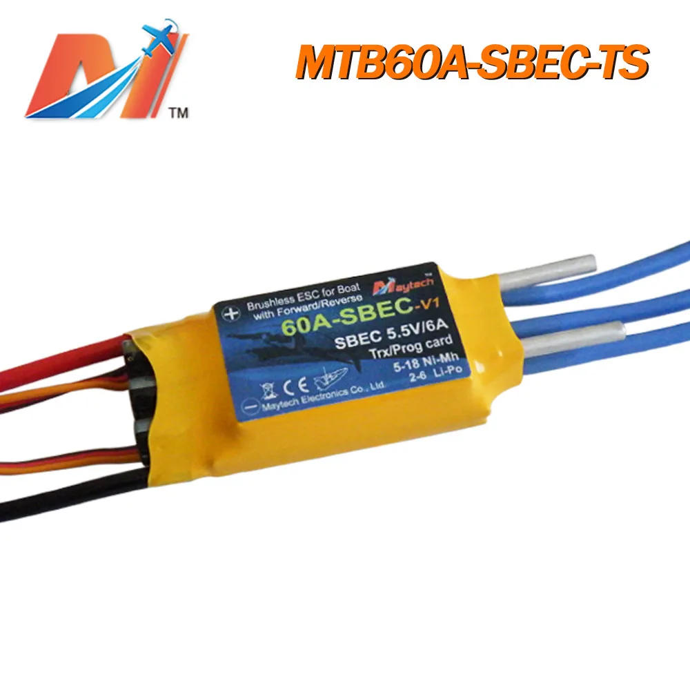 Maytech лодочный Электрический двигатель esc 60A 6s стиль автопилот радиоуправляемая