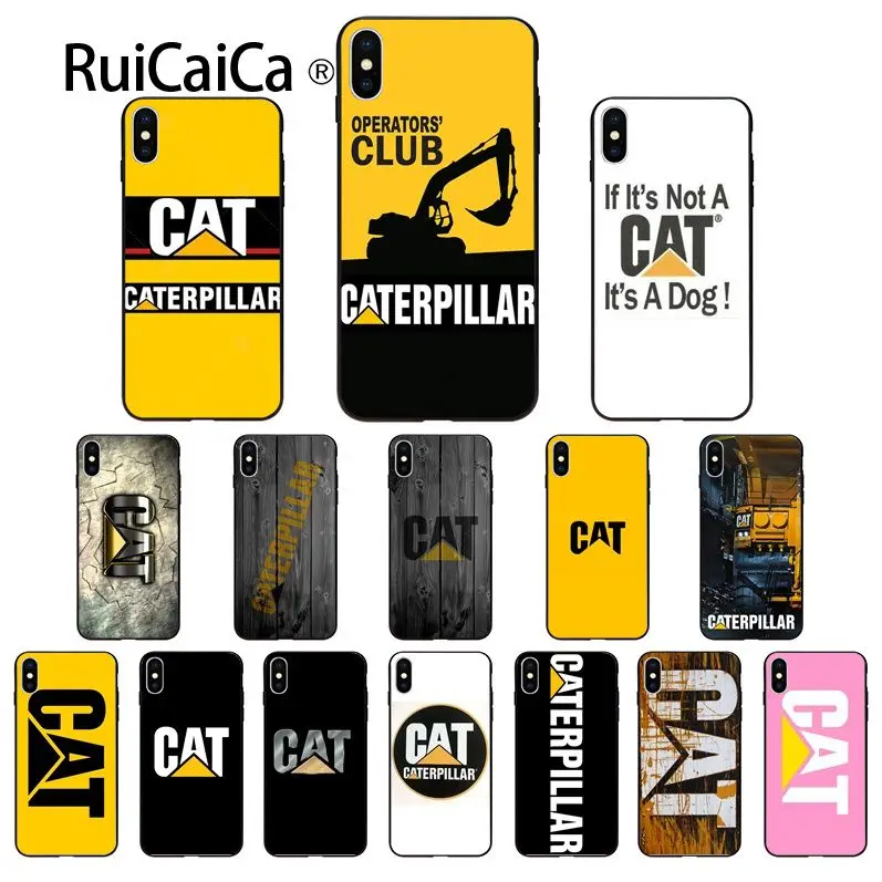 Чехол для мобильного телефона Ruicaica с логотипом гусеницы Apple iPhone 8 7 6 6S Plus X XS MAX 5 5S SE