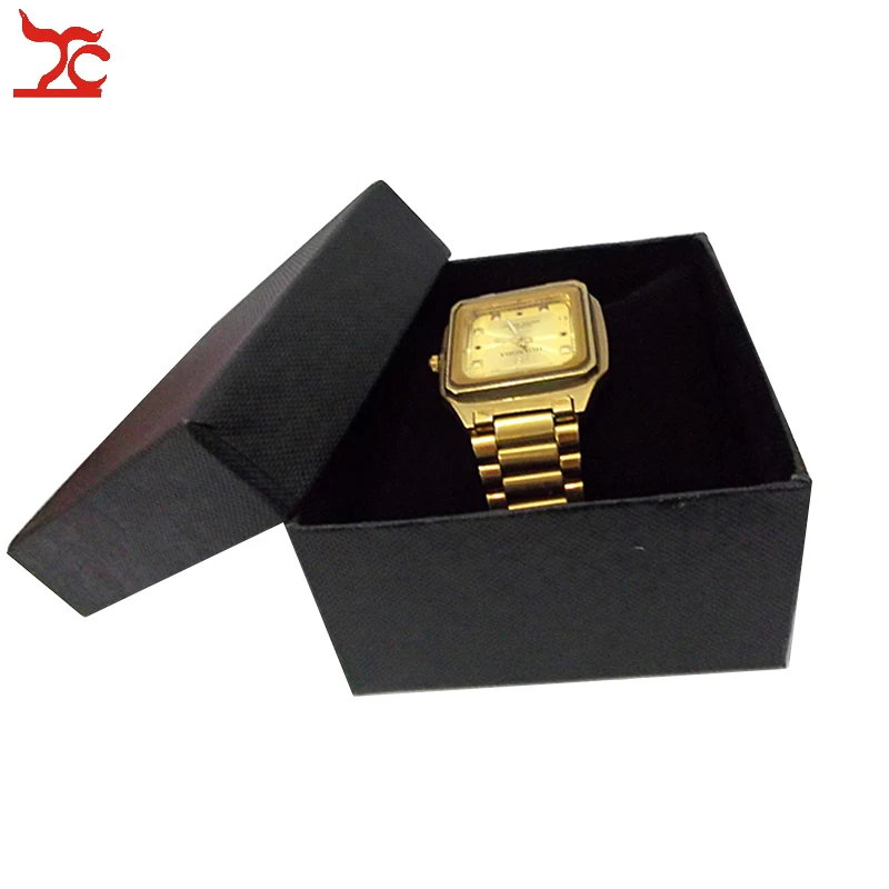 5Pcs Durable Wristwatch Packaging Gift Box Black Bracelet Bangle Chain Watch Holder Pillow Case Watch Box Cajas para relojes