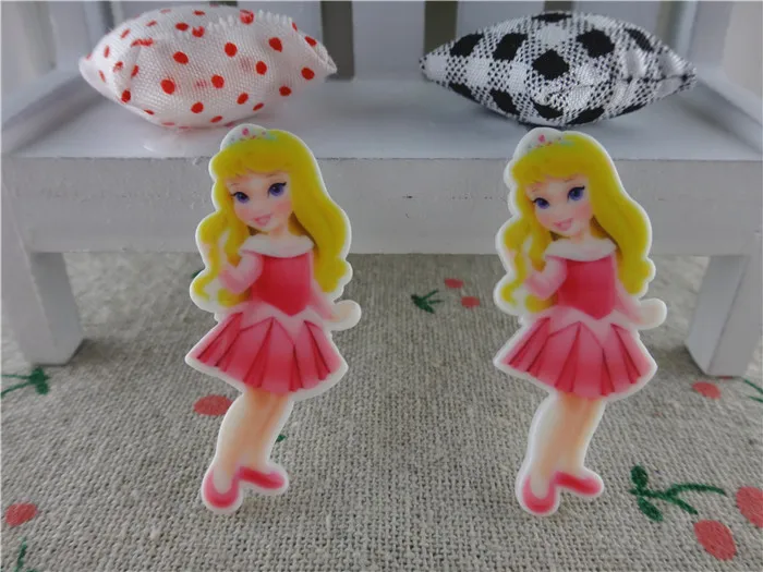 17031933 плоское заднее украшение из смолы 10 шт./лот 45*20 мм принцесса плоская смола