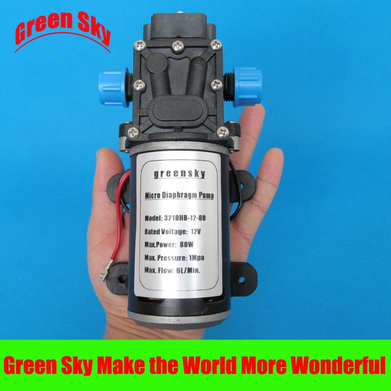 

145PSI 6L/Min DC 80W 12v water self-priming pump