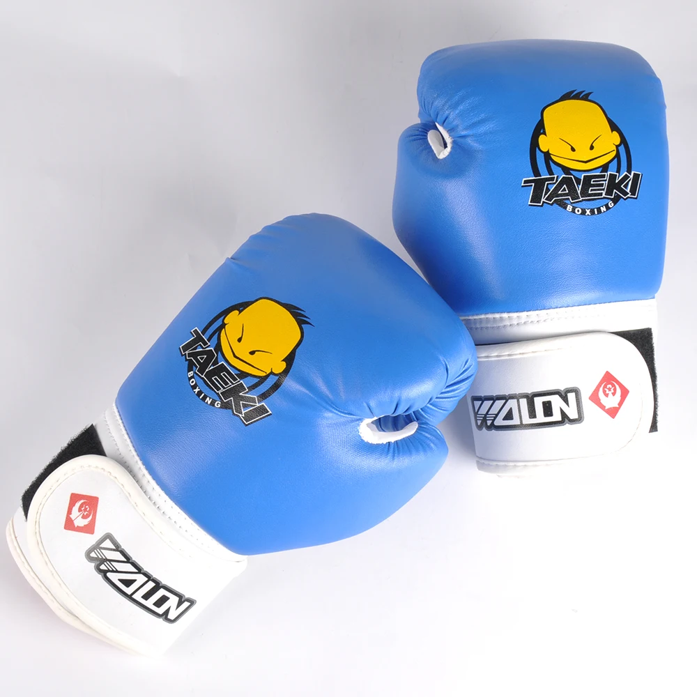 1 пара синего и красного цветов детский боксёрские перчатки Санда Варежки спорта