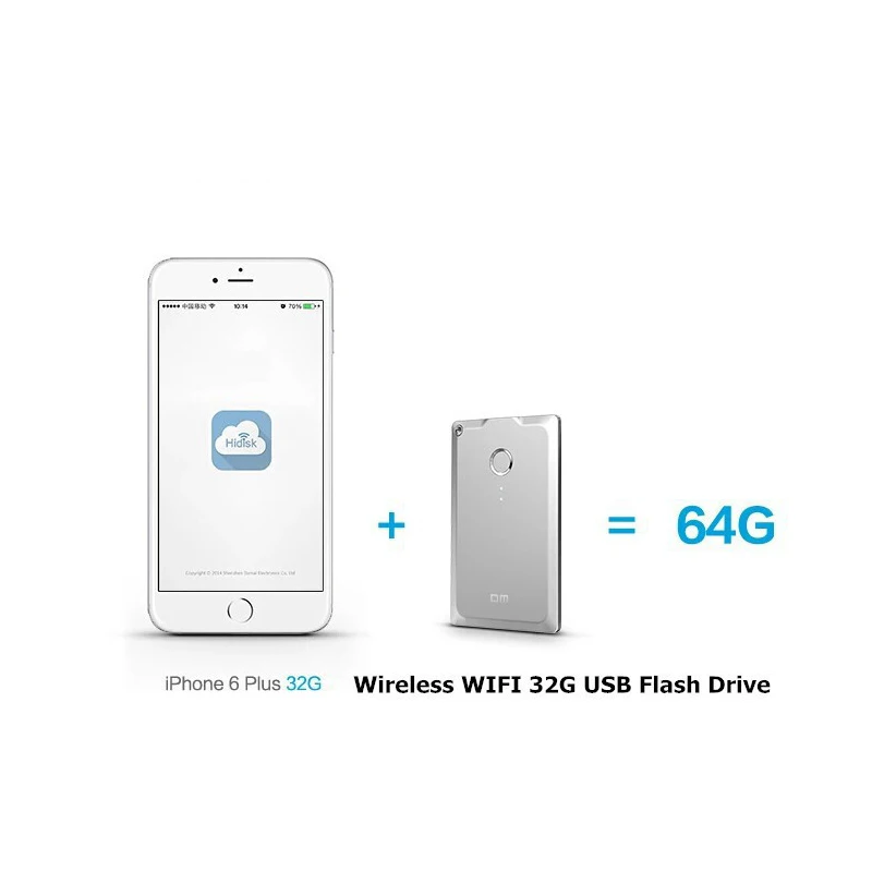 DM WFD009 Wifi USB флеш накопители 32 Гб WIFI для iPhone / Android PC Smart Pen Drive Memory Usb Stick|USB