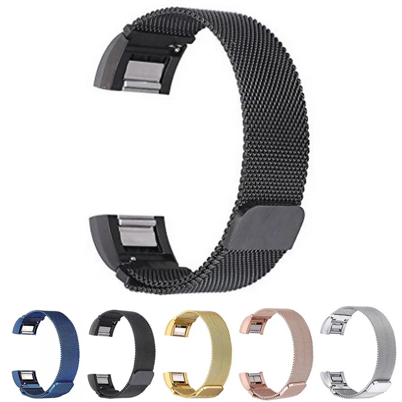 Браслет из нержавеющей стали с Миланской петлей магнитный ремешок для часов