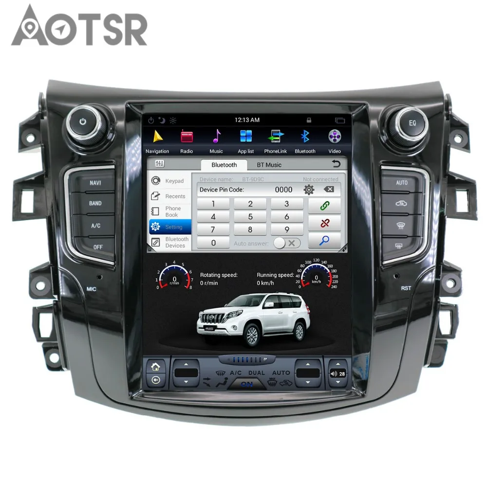 Автомобильный мультимедийный плеер Aotsr Android 7 1 в стиле Тесла без DVD плеера GPS