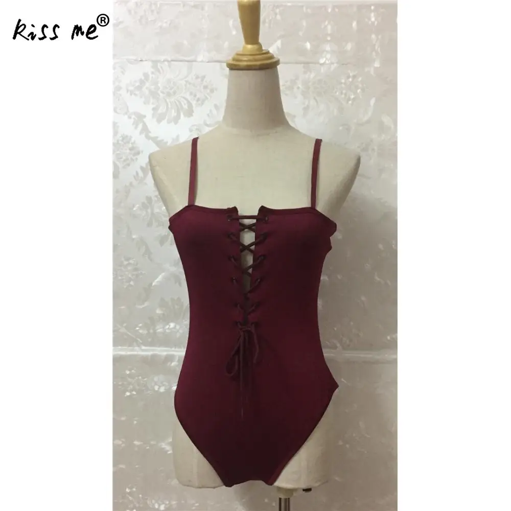 Сексуальный слитный купальник с лямкой на шее женский открытой спиной открытыми