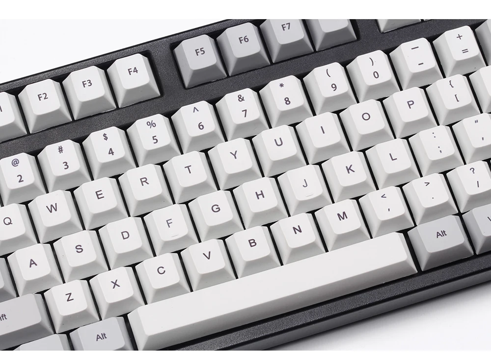 Pbt keycaps краситель субкровать вишня профиль 105 ключи красный серый esc ключи для cherry mx механические