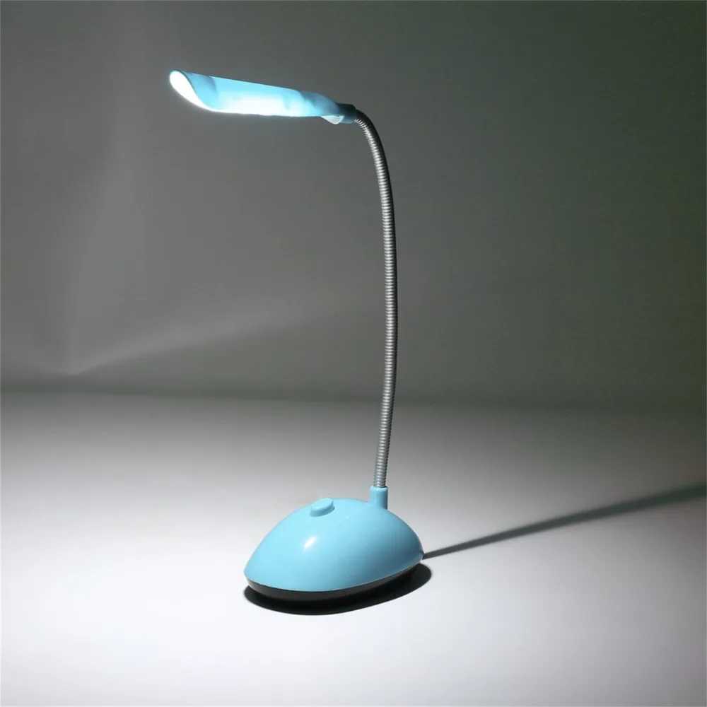 

ICOCO Fashion Ultra-bright Wind LED Desk Light Economic AAA Battery Operated Book Reading Lamp with Flexible Tube PY-X7188