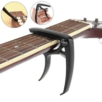 aluminum alloy metal black guitar capo with pin puller for guitar ukulele tuning