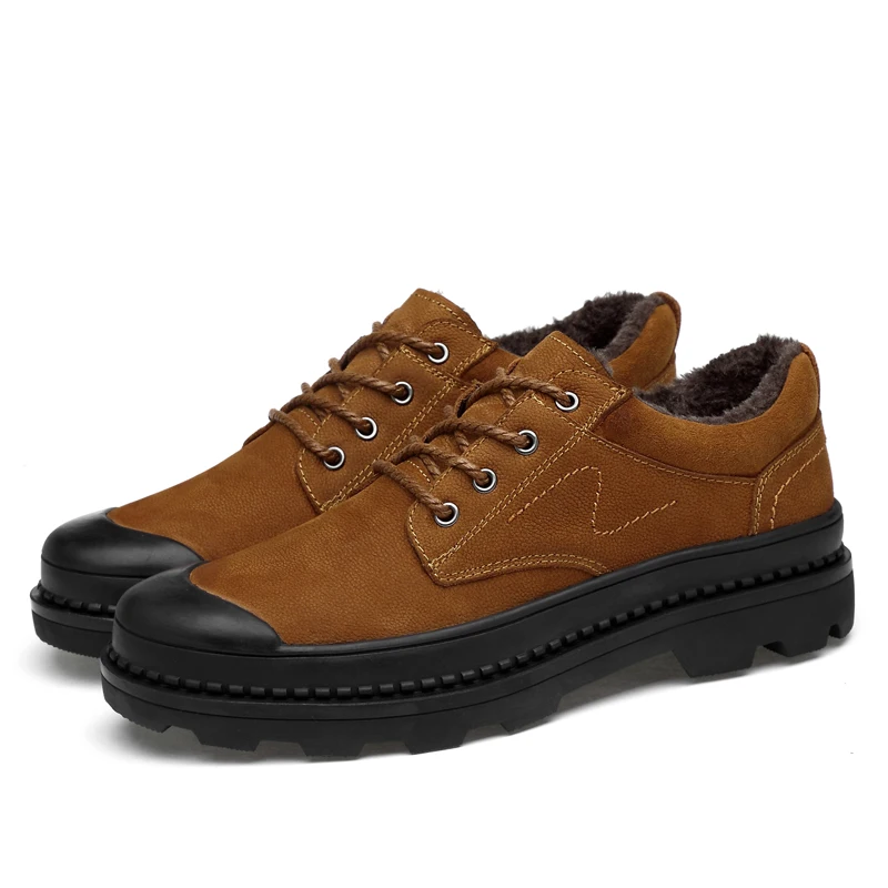 Handmade Genuine leather Men Boots spring Fashion men ankle boots Waterproof outdoor working oxford shoes | Обувь