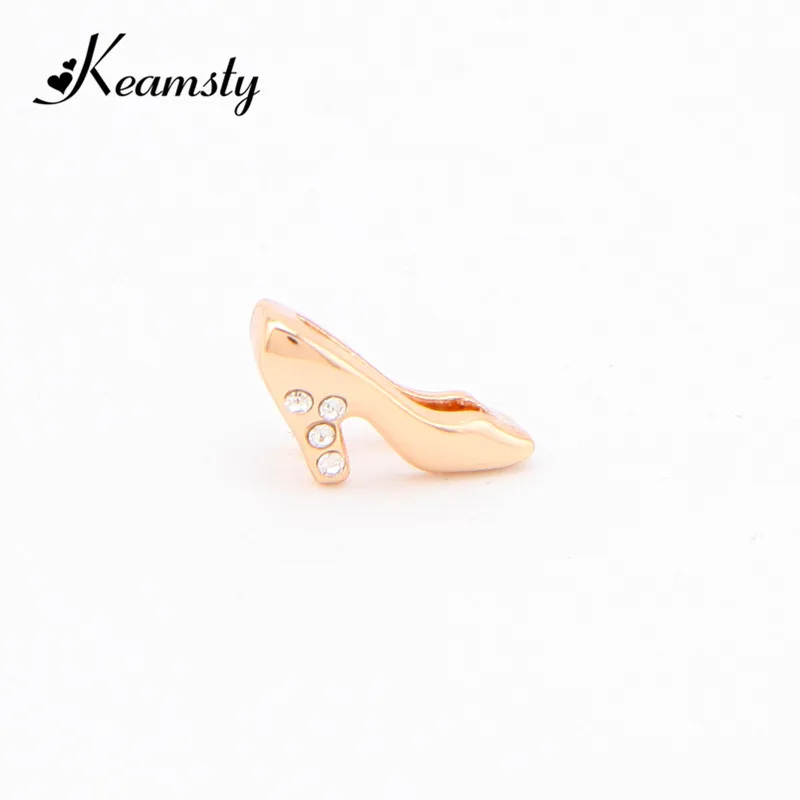 Keamsty Hot High Heels Shoes with Crystal Keeper Charms fit Mesh Leather Wrappable Bracelets DIY Bracelet Keys 3pcs/lot | Украшения и